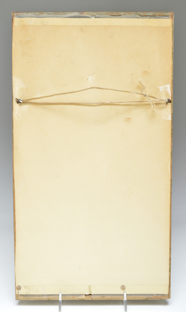 "Two Birds on Yellow Blossom Branches" Imao Keinen Woodcut