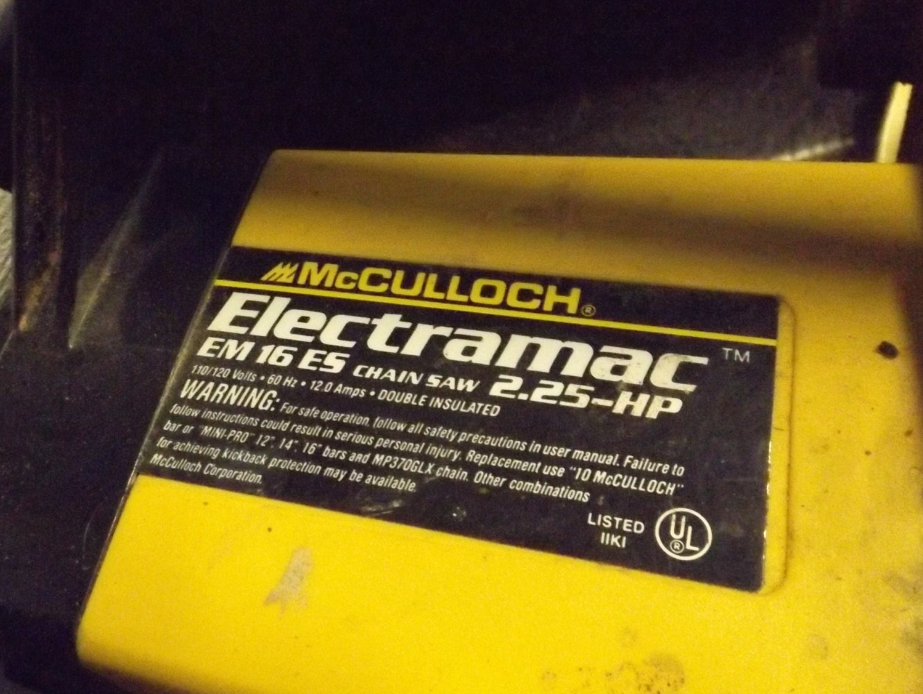 McCullough Electric Chainsaw with Hard Case