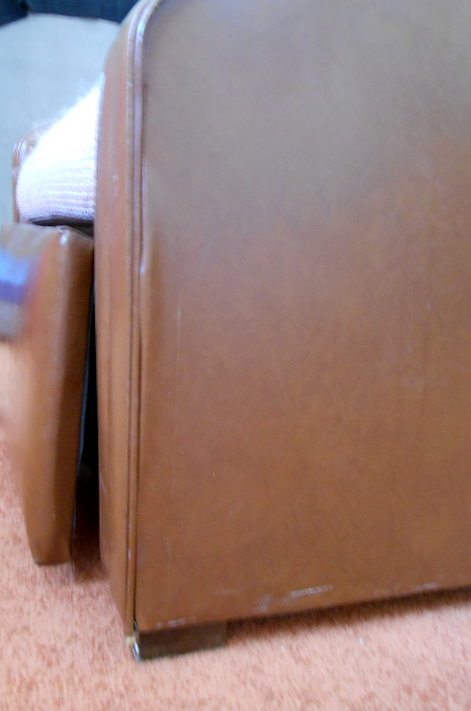 Vintage Brown Vinyl Recliner