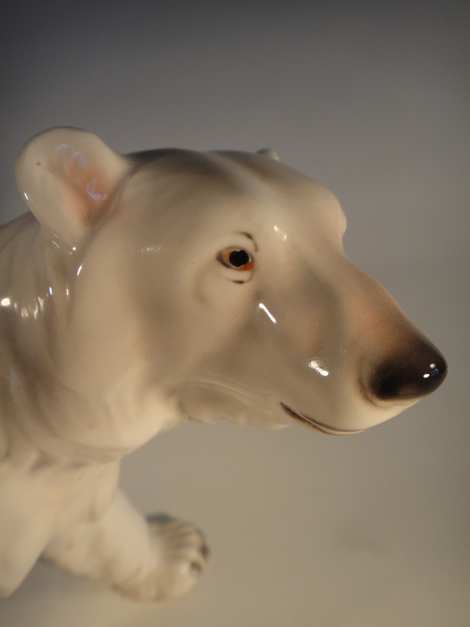 Vintage Austria E&R Golden Crown Polar Bear