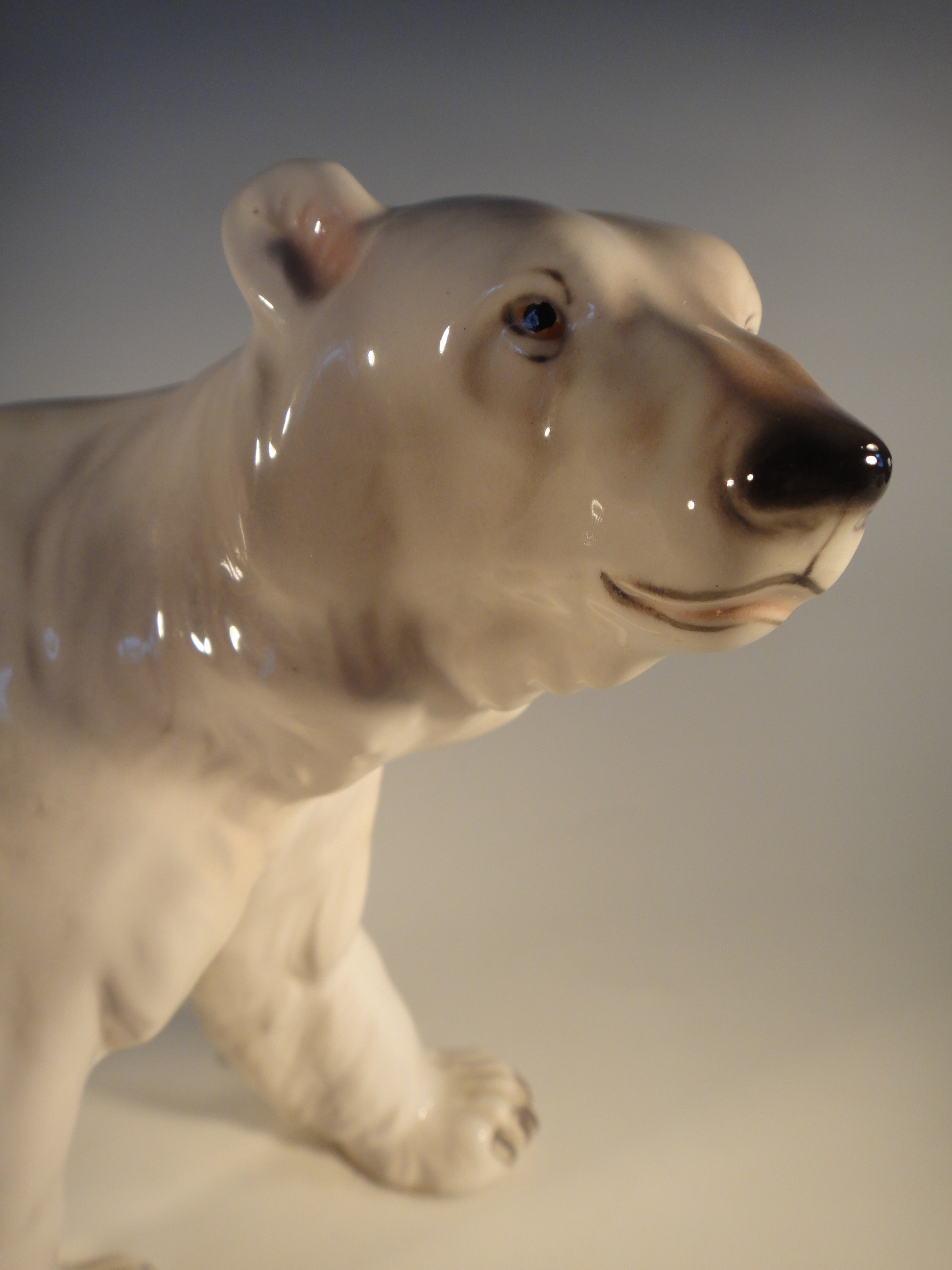 Vintage Austria E&R Golden Crown Polar Bear
