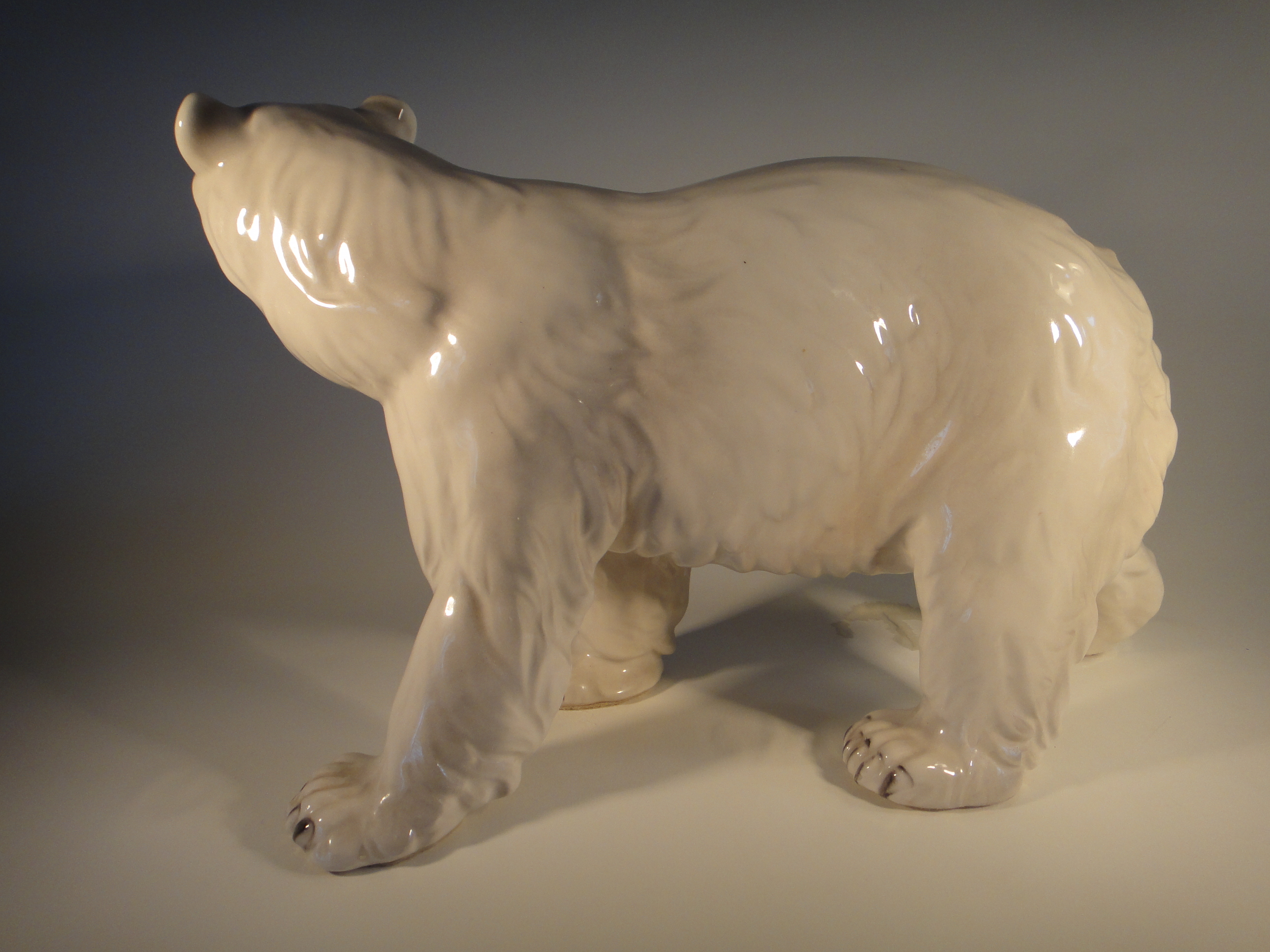 Vintage Austria E&R Golden Crown Polar Bear