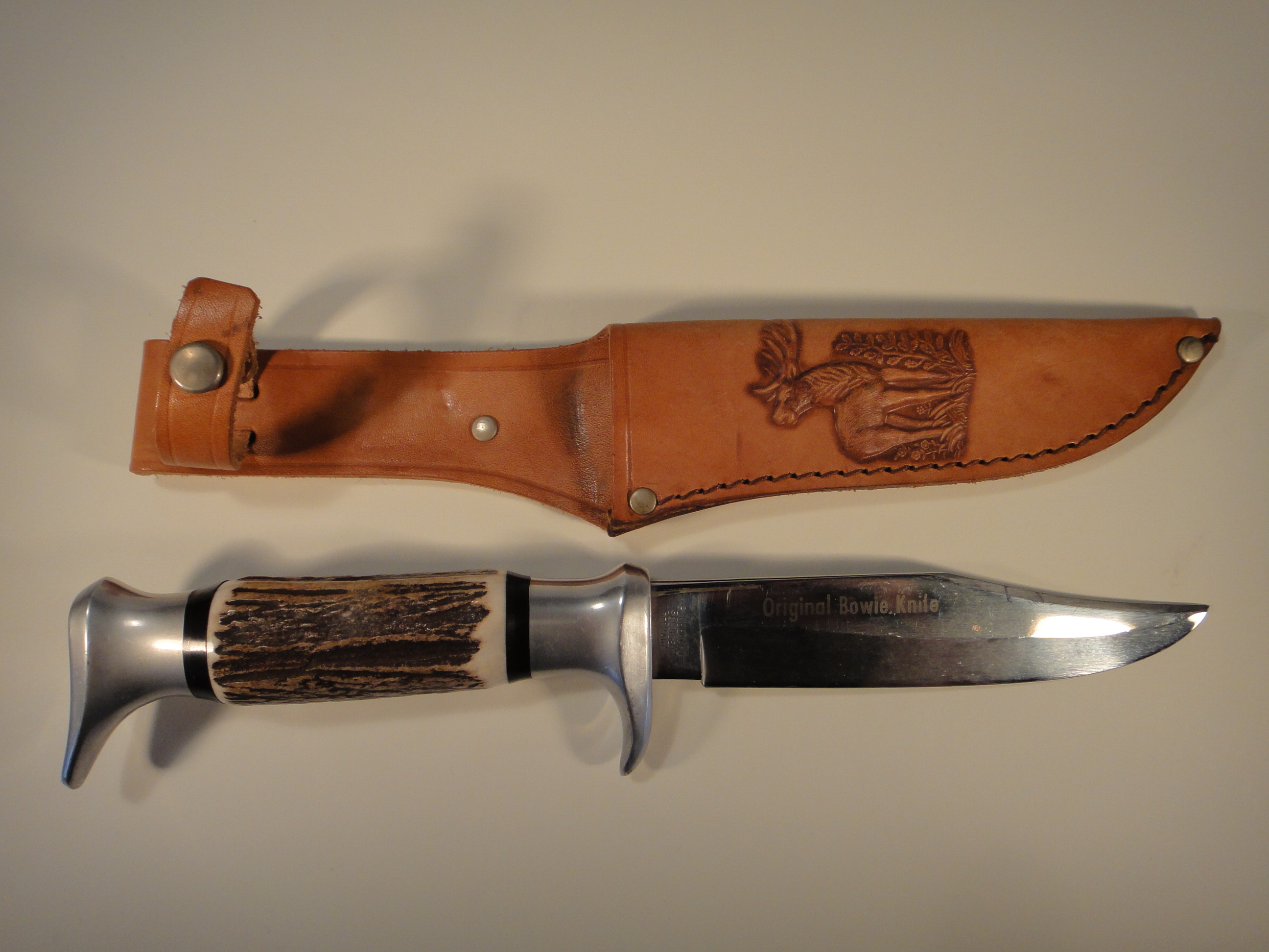 Vintage Edge Brand Original Bowie Knife Soligen Germany & Sheath