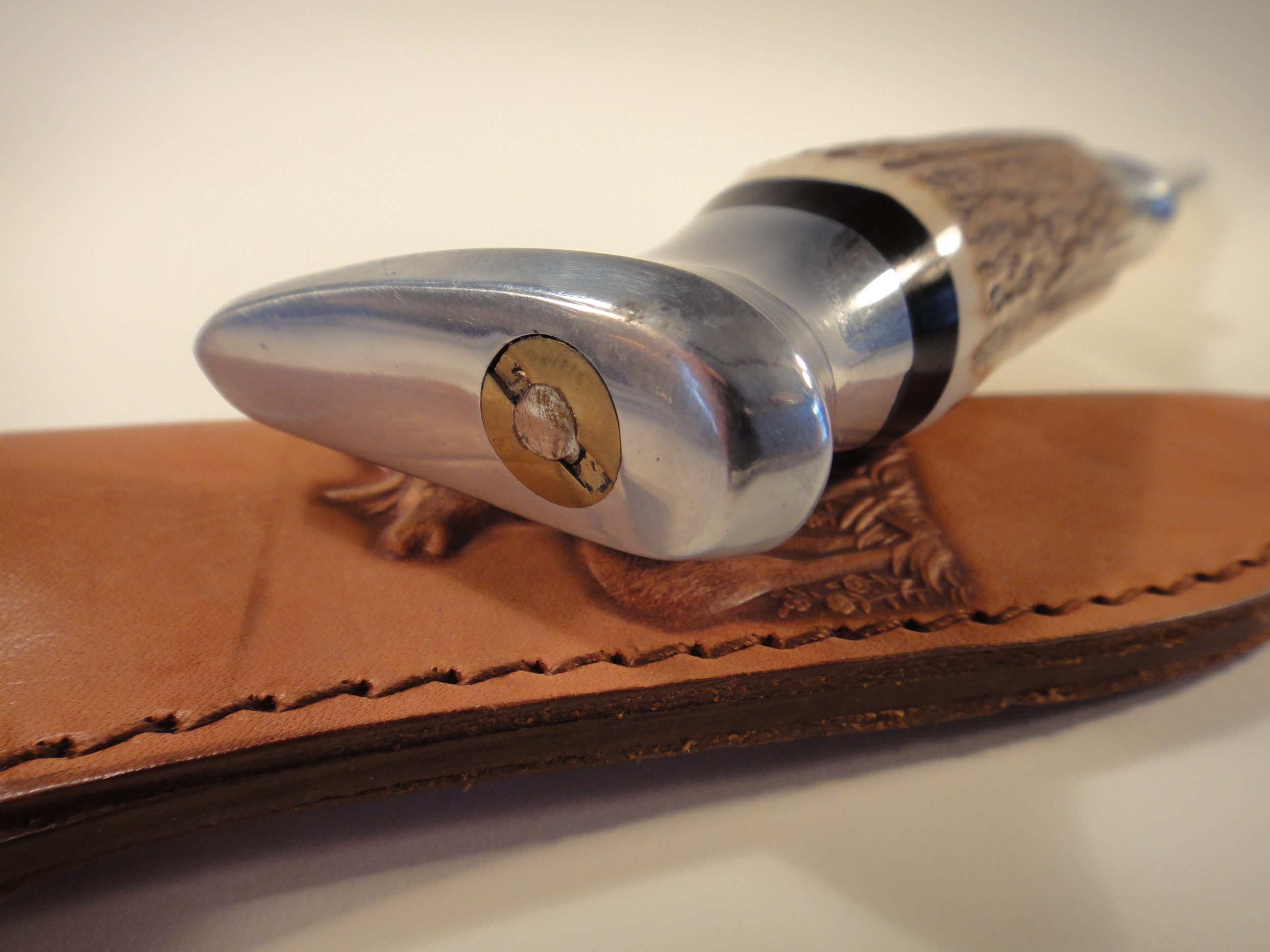 Vintage Edge Brand Original Bowie Knife Soligen Germany & Sheath