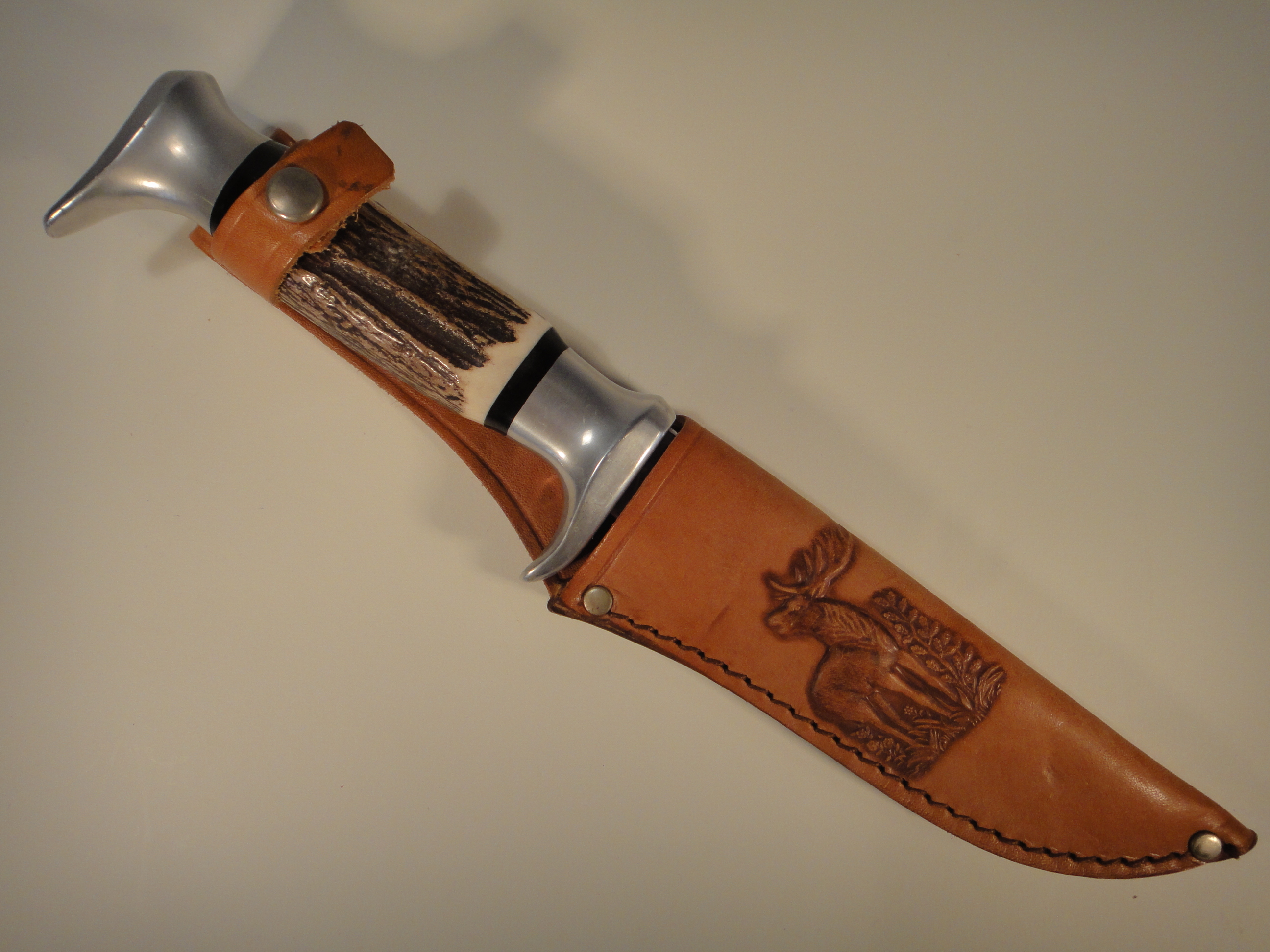 Vintage Edge Brand Original Bowie Knife Soligen Germany & Sheath