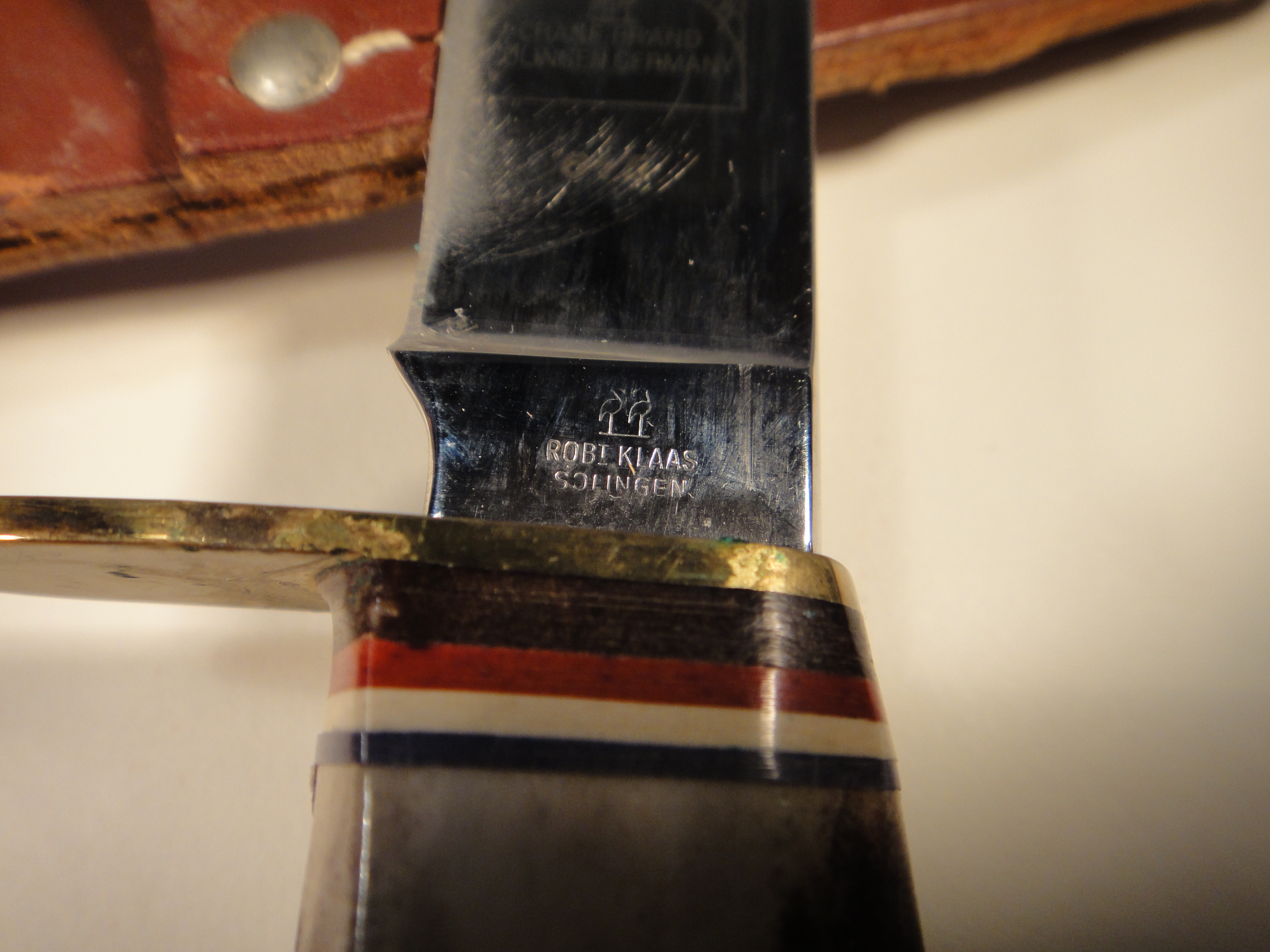 Vintage Robert Klass Hunting Knife #615 Crane Brand Germany