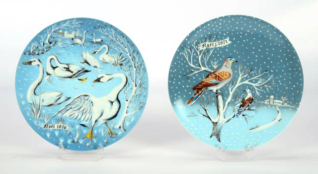 Complete Set of Haviland "Twelve Days of Christmas" Plates