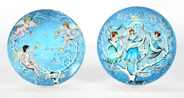 Complete Set of Haviland "Twelve Days of Christmas" Plates