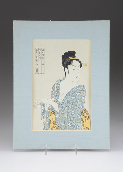 Kitagawa Utamaro "The Fickle Type" Woodblock Print Restrike