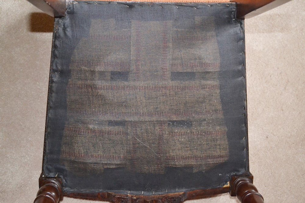 Walnut Eastlake Influenced Side Chair