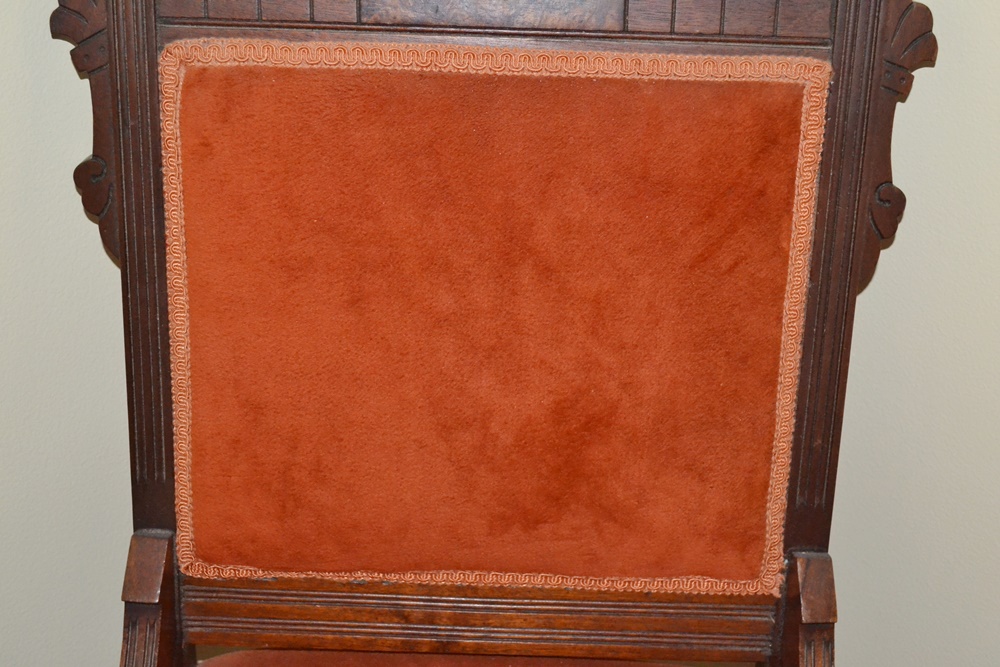 Walnut Eastlake Influenced Side Chair