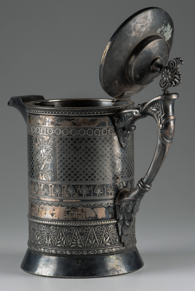 Late 1800s Meridian Britania Silver Plate Coffee Pot