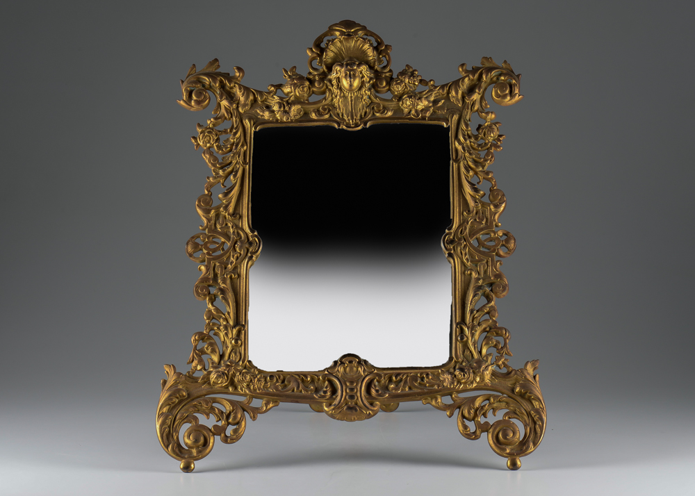 Early 1900s Bradley & Hubbard Petticoat Mirror