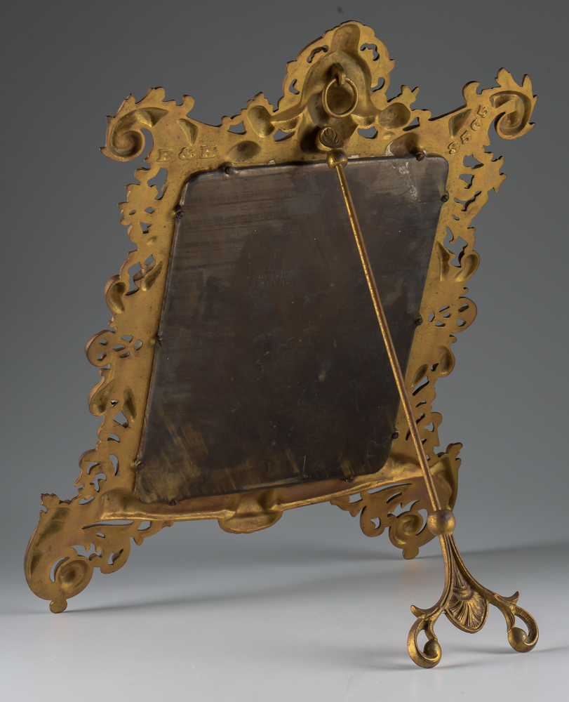 Early 1900s Bradley & Hubbard Petticoat Mirror