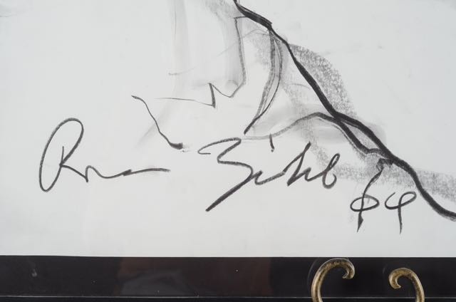 Original Charcoal on Paper, "Nude Male" by Ross Zirkle Circa 2006