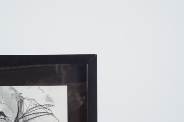 Original Charcoal on Paper, "Nude Male" by Ross Zirkle Circa 2006