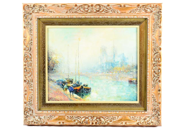 Original H. Benali Oil Painting on Canvas