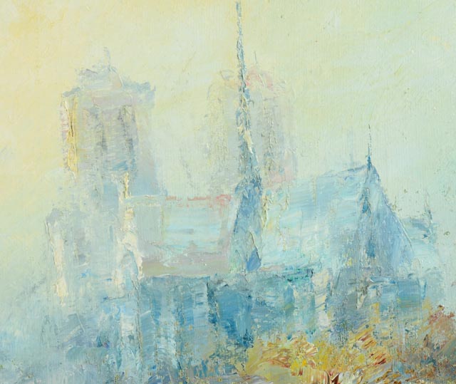 Original H. Benali Oil Painting on Canvas