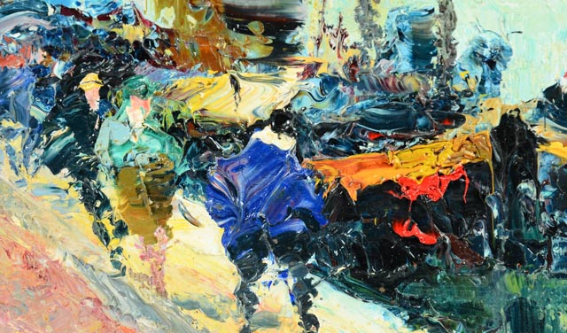 Original H. Benali Oil Painting on Canvas