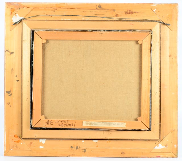 Original H. Benali Oil Painting on Canvas