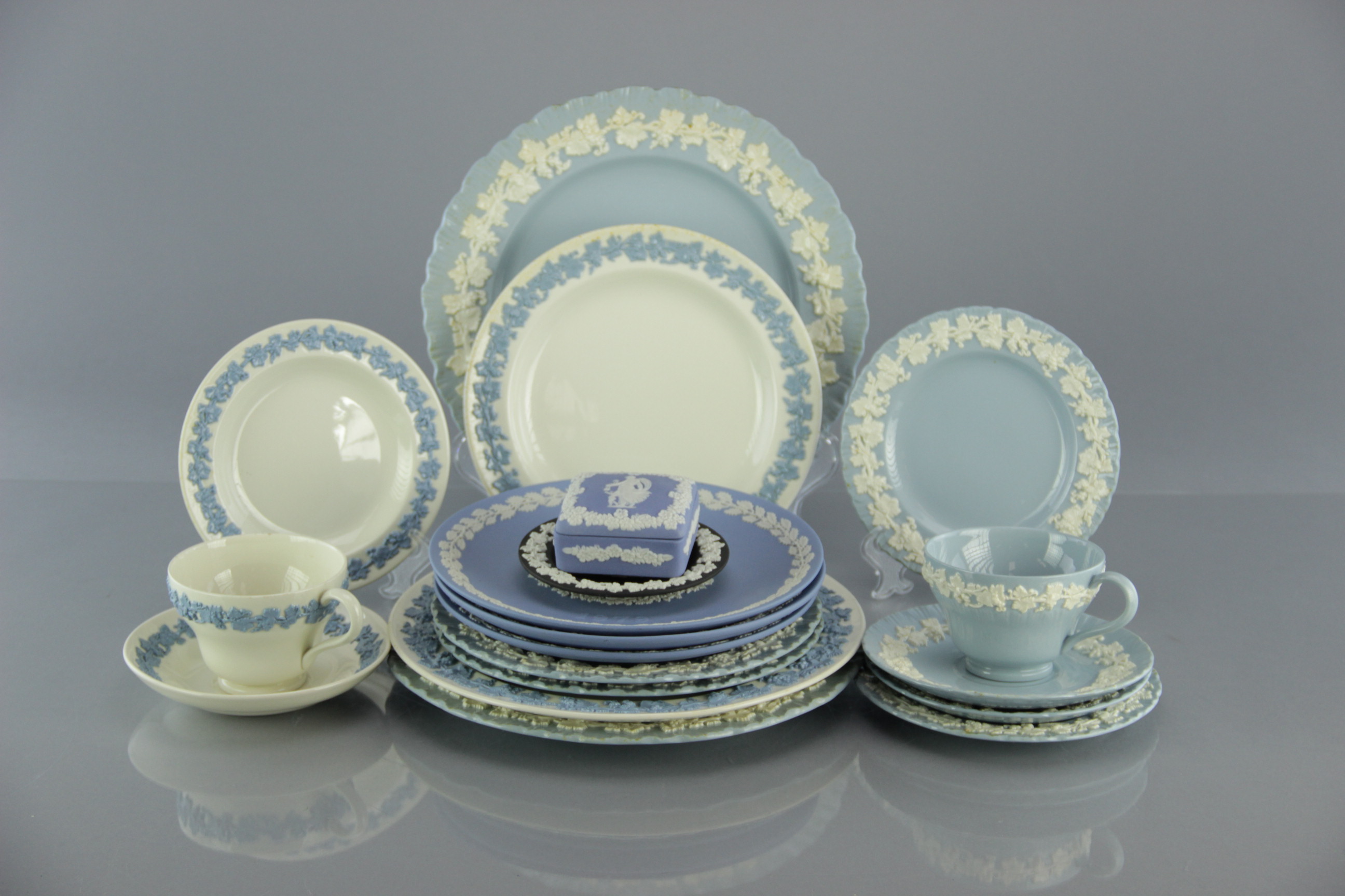 Wedgwood Jasperware China with Wedgwood Christmas Plates