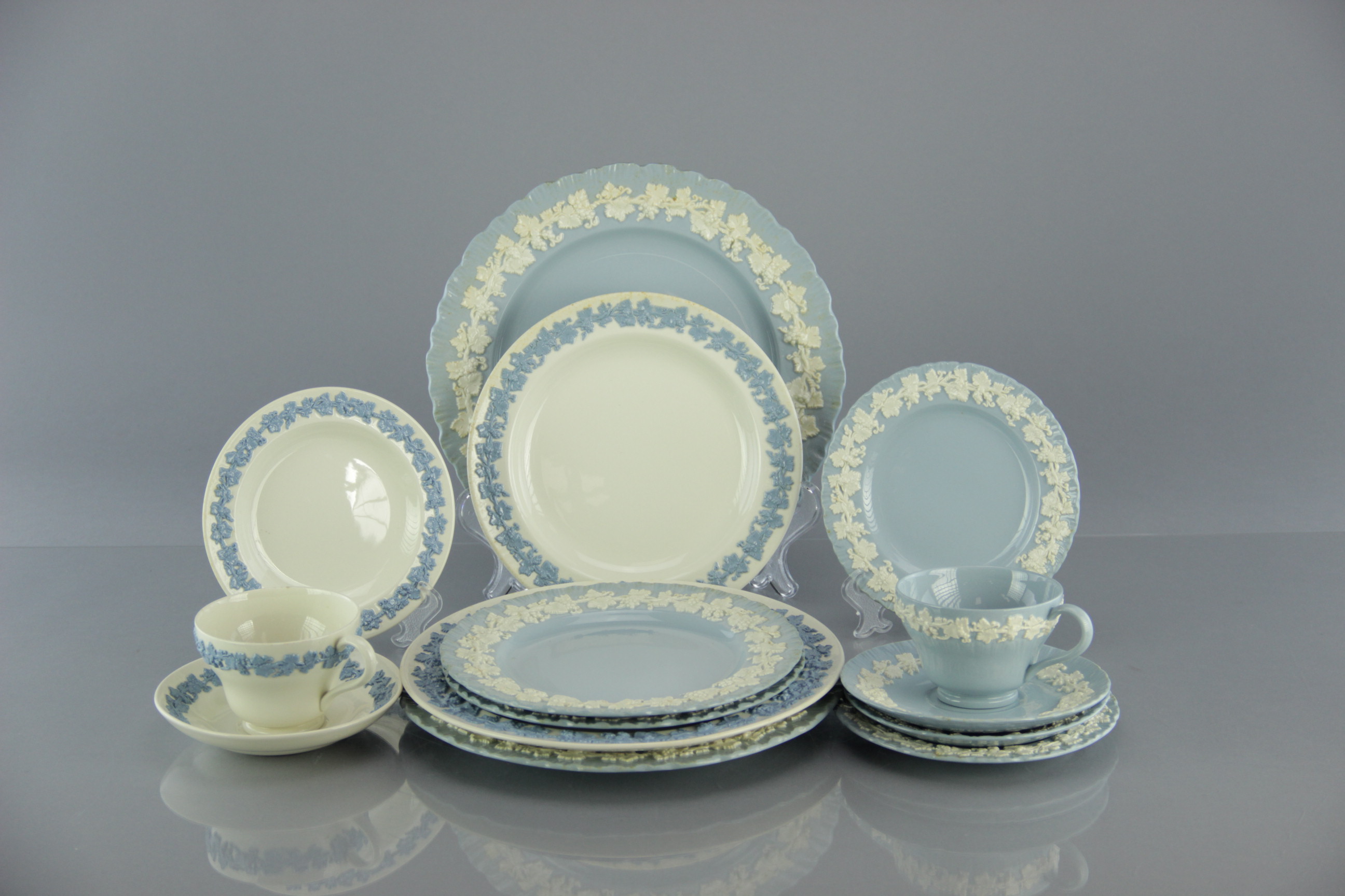 Wedgwood Jasperware China with Wedgwood Christmas Plates