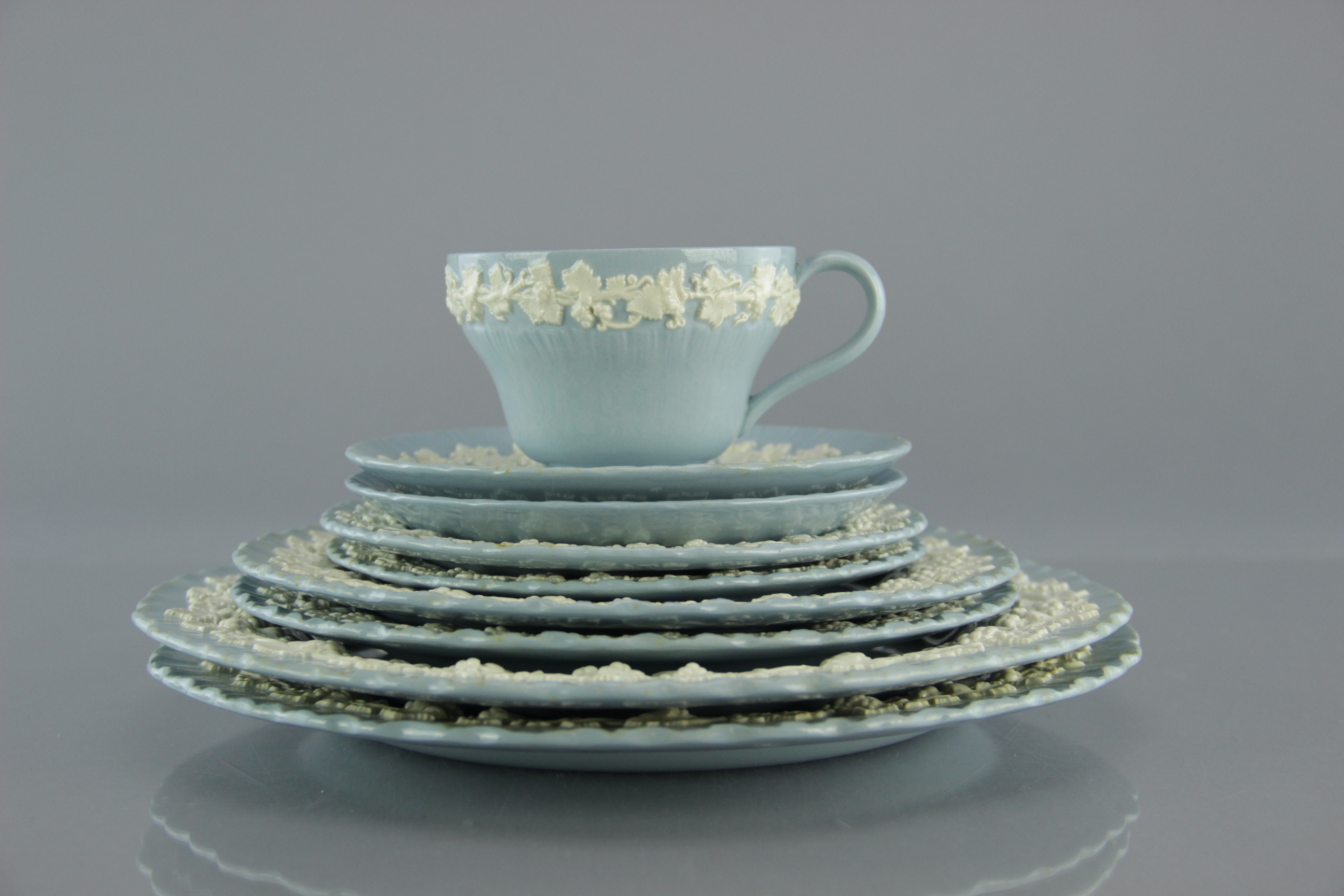 Wedgwood Jasperware China with Wedgwood Christmas Plates