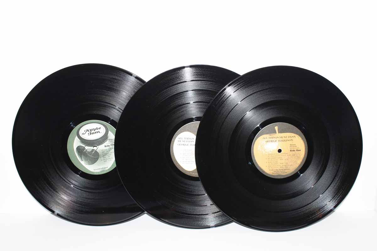 Vintage George Harrison "All Things Must Pass" Three Albums