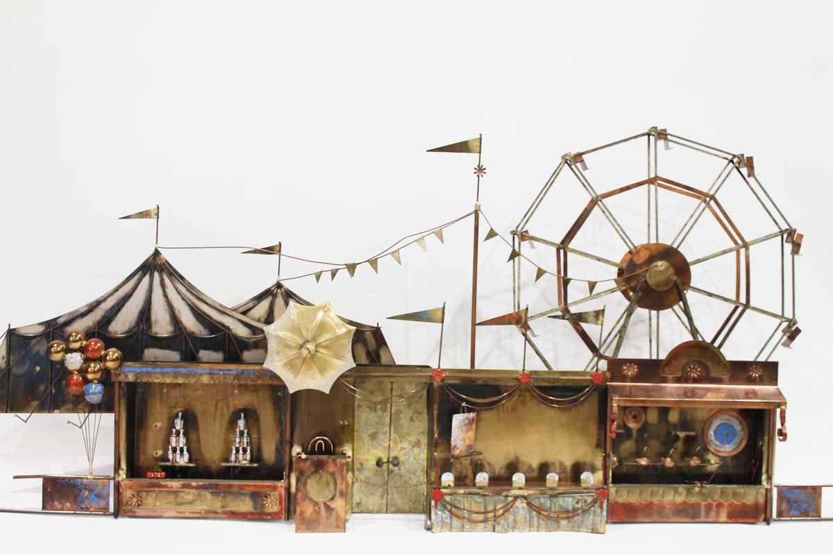 Original "Carnival" Wall Sculpture by Curtis Jere