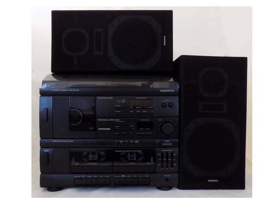 Magnavox Dual DSP 360 Bluetooth Stereo Speakers