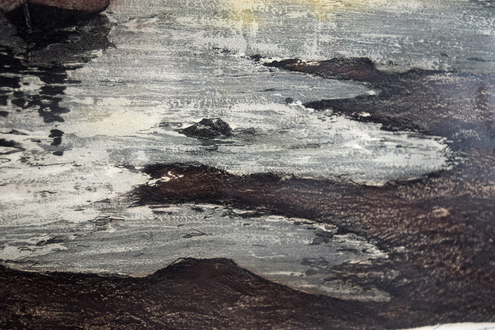 An Original Hand Colored Etching By Paul E. Lecomte (1877-1950)