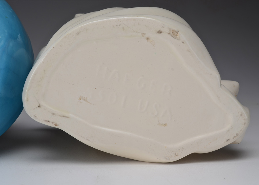 Two Pottery Planters by Haeger and D&D