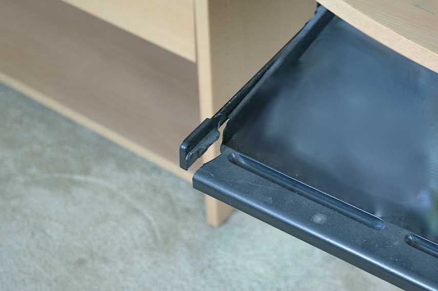 Three Section Faux Wood Office Wall Unit