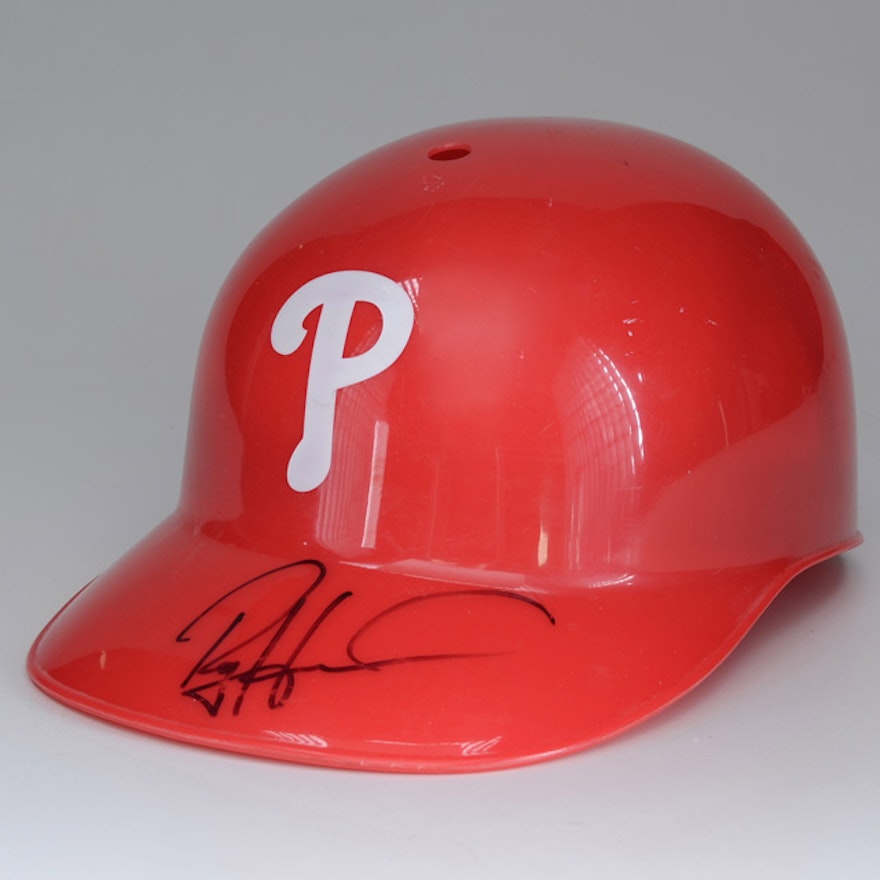 Phillies Ryan Howard Signed Souvenir Full Size Helmet