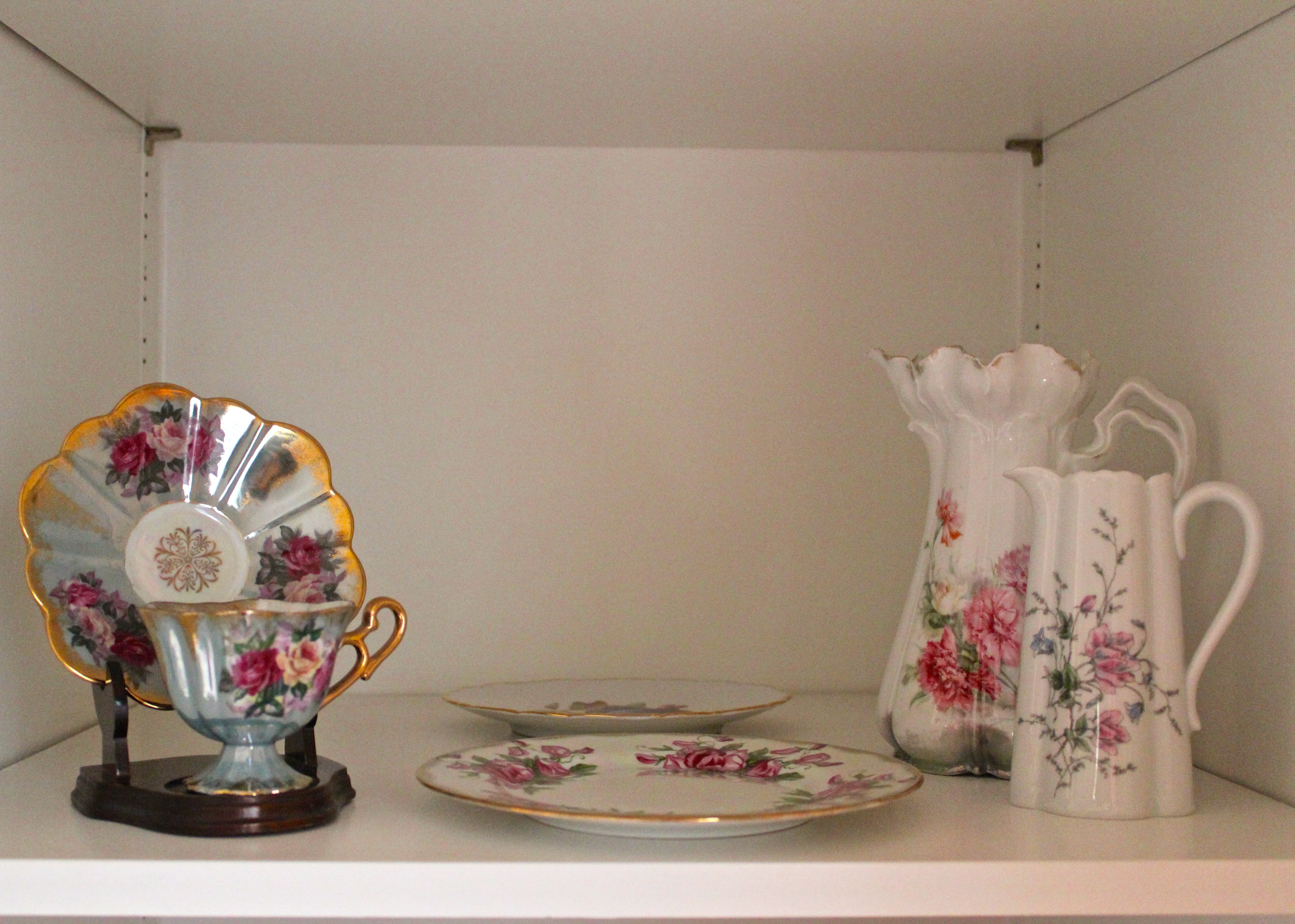 Imported Hand-Painted Floral Ceramics