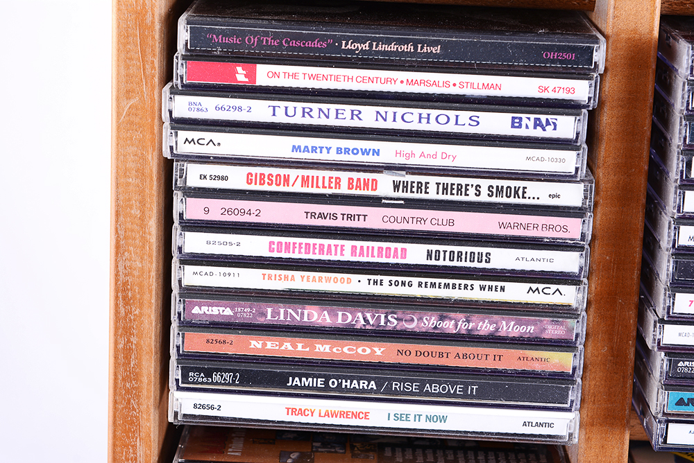 Country Music CD Collection with Display/Storage Case