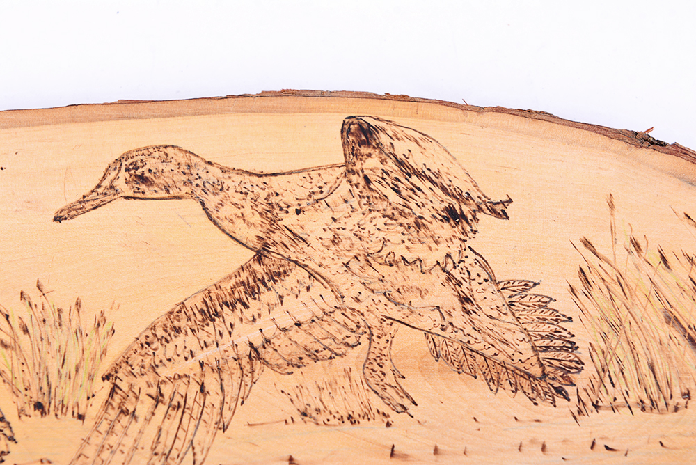 Folk Art Woodburning Pyrography