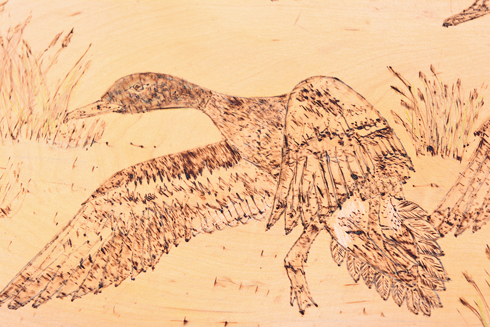 Folk Art Woodburning Pyrography