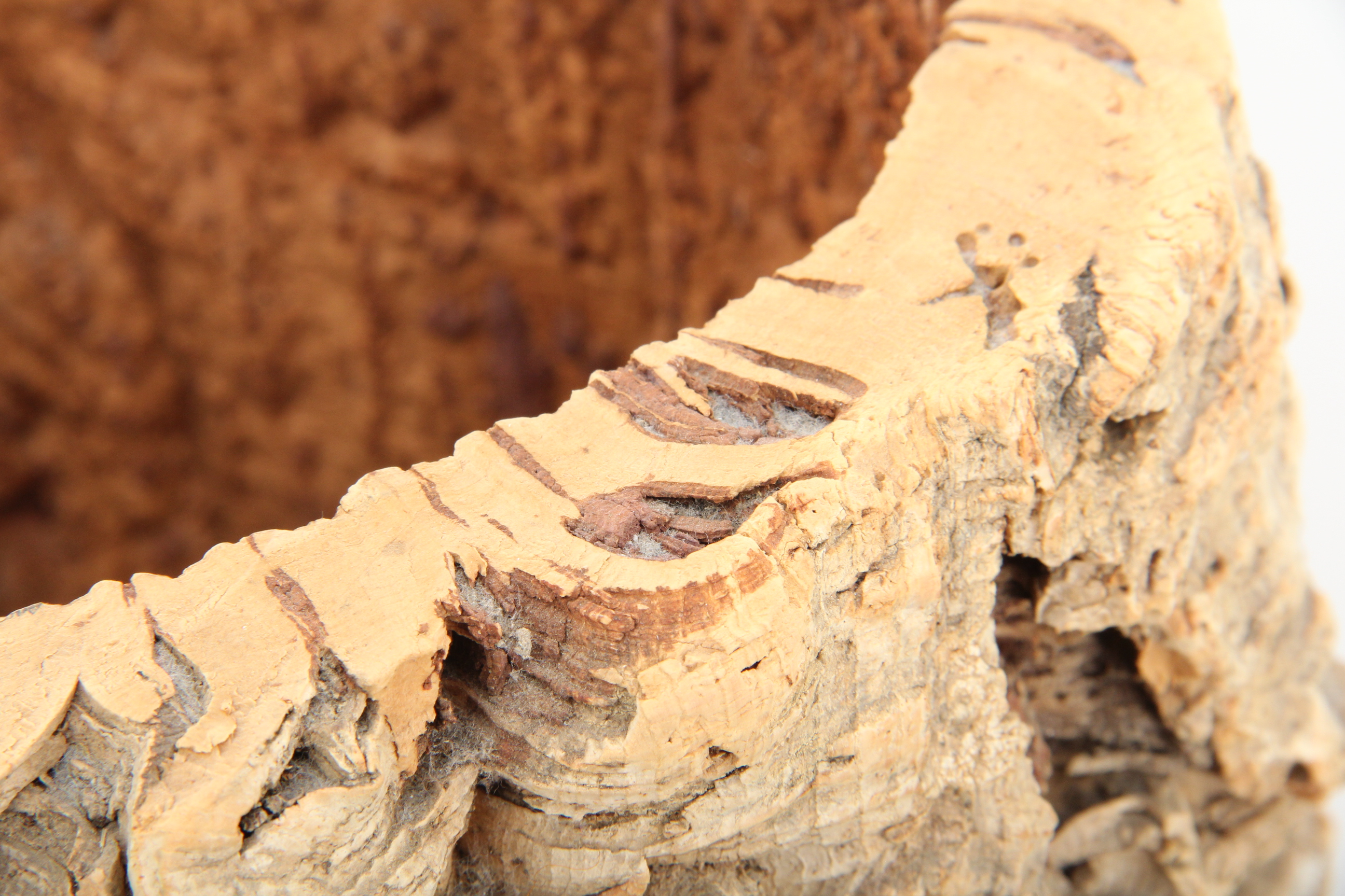 Vintage Italian Cork Umbrella Stand