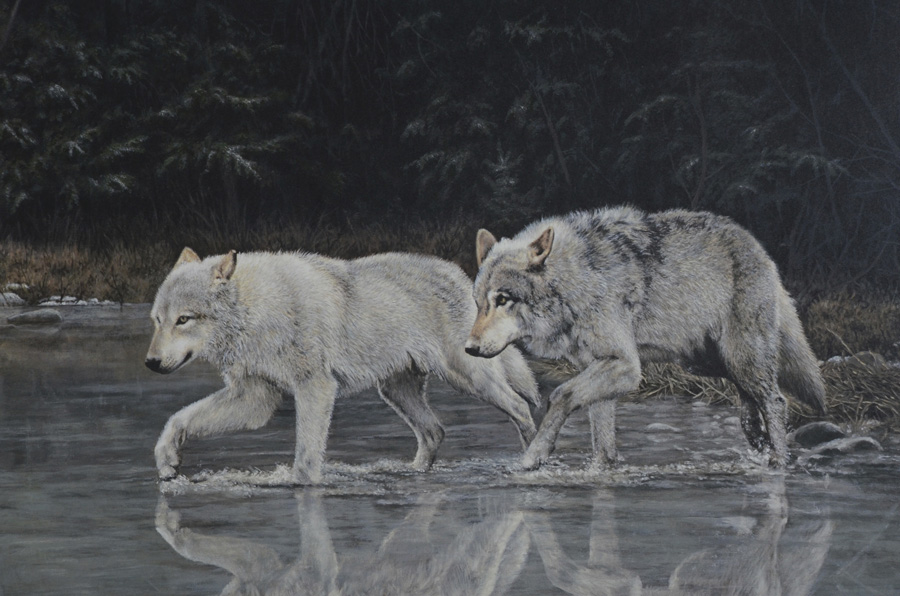 Signed Limited Edition "Campanions" Print by Charles Frace