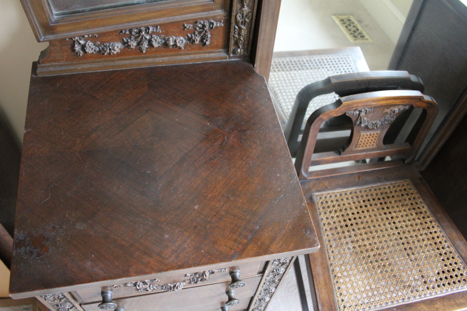 Antique Sligh Vanity with Seat
