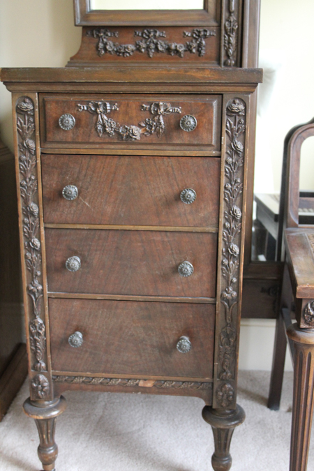 Antique Sligh Vanity with Seat