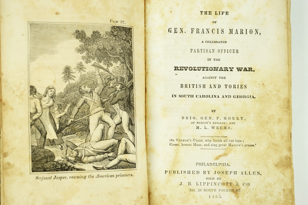 1855 Publication "The Life of Ge. Francis Marion" by Brig. Horry