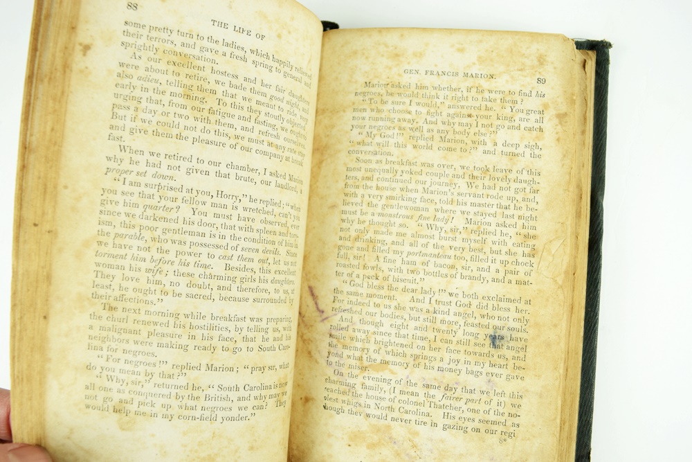 1855 Publication "The Life of Ge. Francis Marion" by Brig. Horry