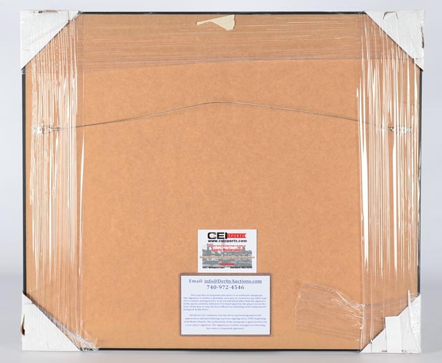 Awesome Framed Secretariat Horse Photo Signed by Ron Turcotte