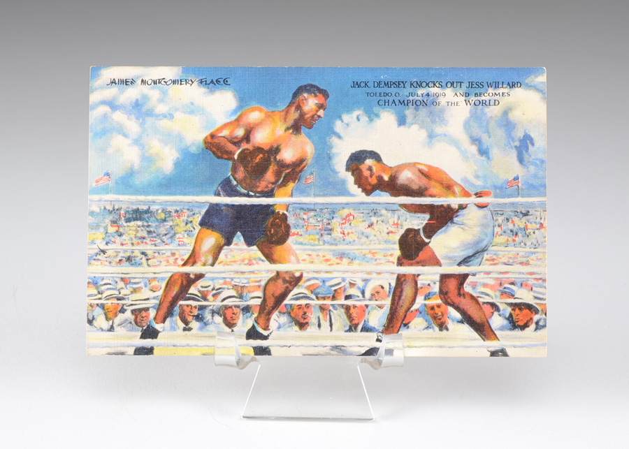 1940s Jack Dempsey Restaurant Postcard