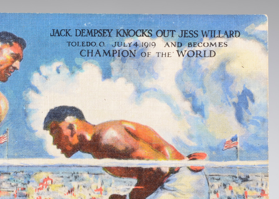 1940s Jack Dempsey Restaurant Postcard