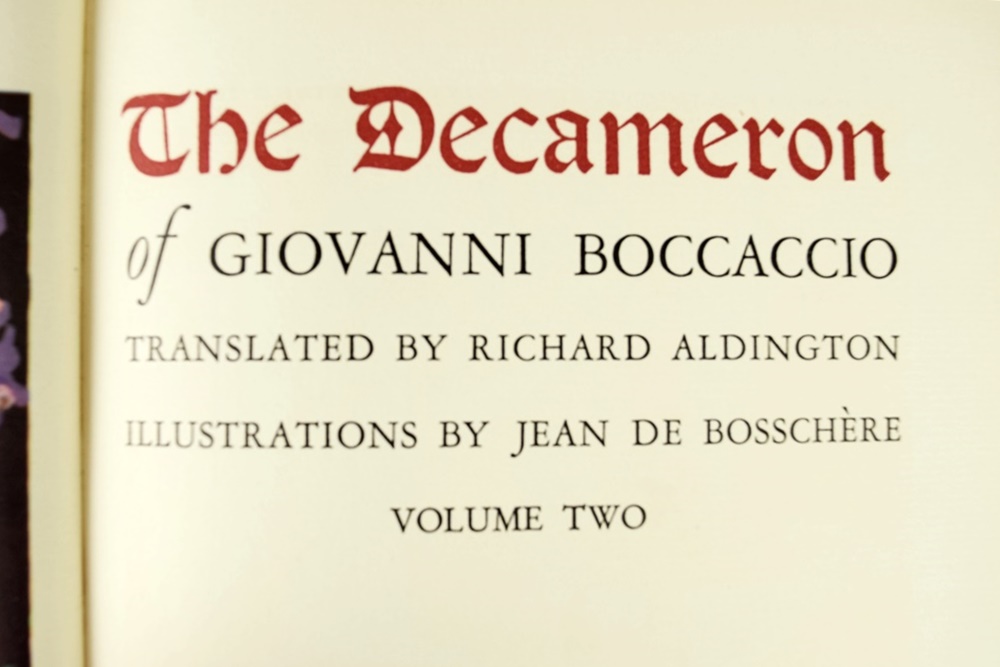 1930 Publication "The Decameron" Illustrated by Jean De Bosschere