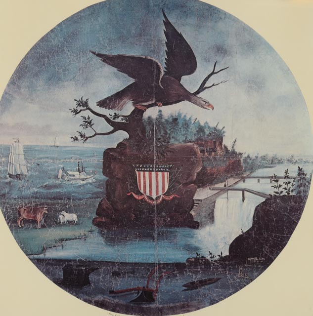 'Whig Political Banner' American Folk Artist T. Kennedy Print