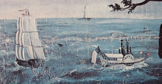 'Whig Political Banner' American Folk Artist T. Kennedy Print